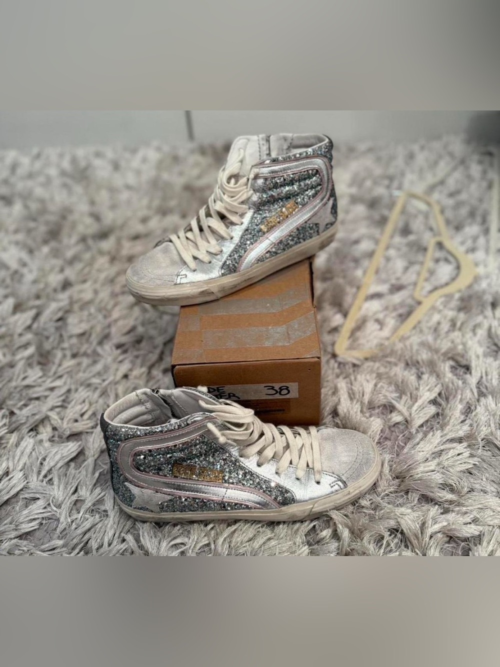 Golden Goose Cardboard Shoe Box with Label